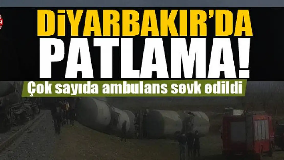 Diyarbakır'da trenin geçişi esnasında patlama