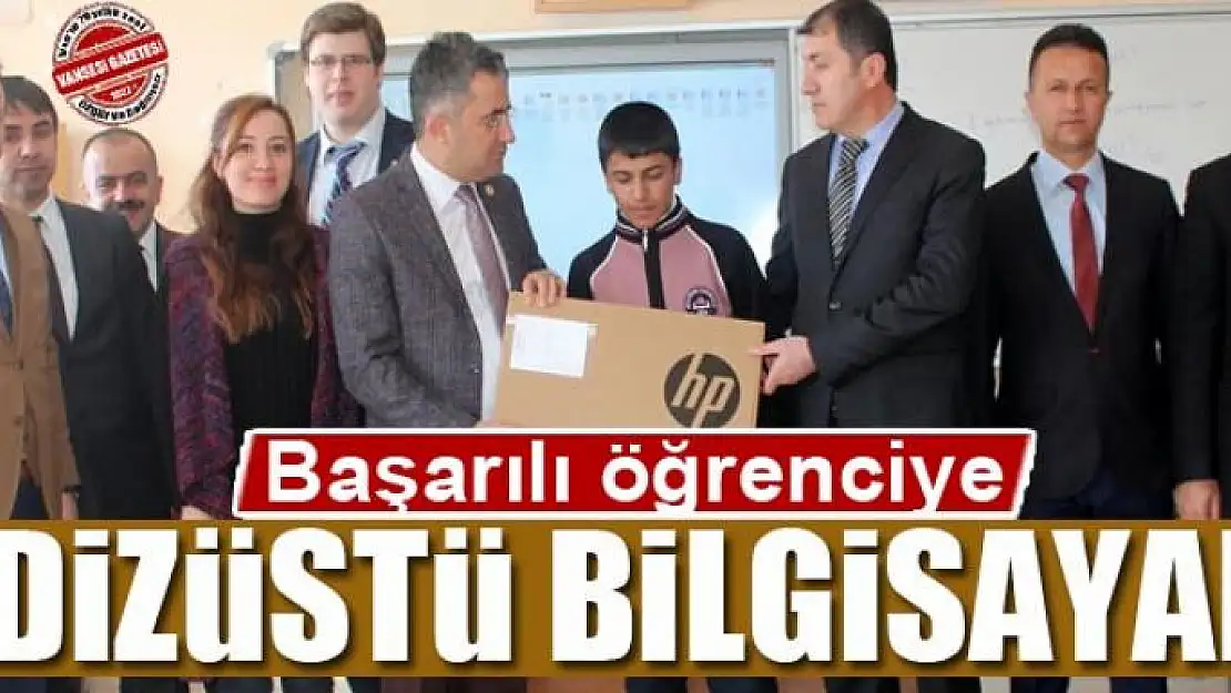 Başarılı öğrenciye dizüstü bilgisayar