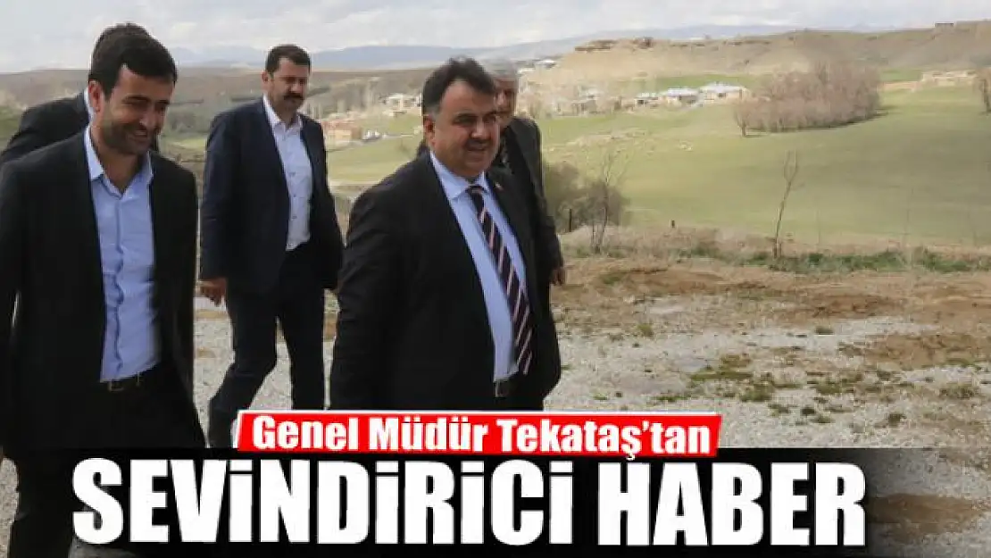 Genel Müdür Tekataş'tan Sevindik Mahallesine sevindirici haber