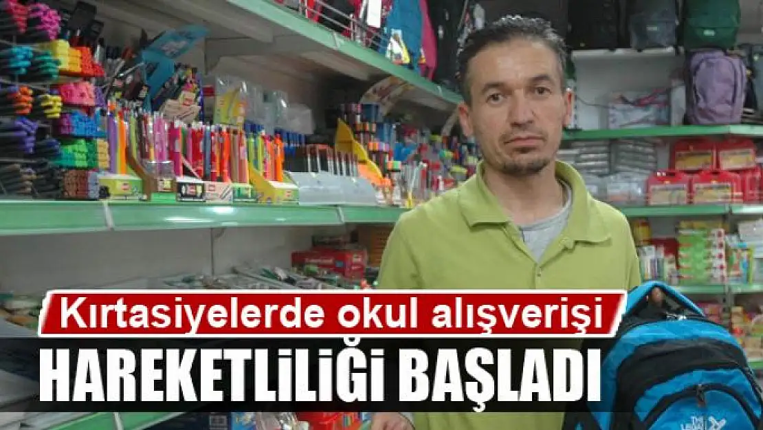 Kırtasiyelerde okul alışverişi hareketliliği