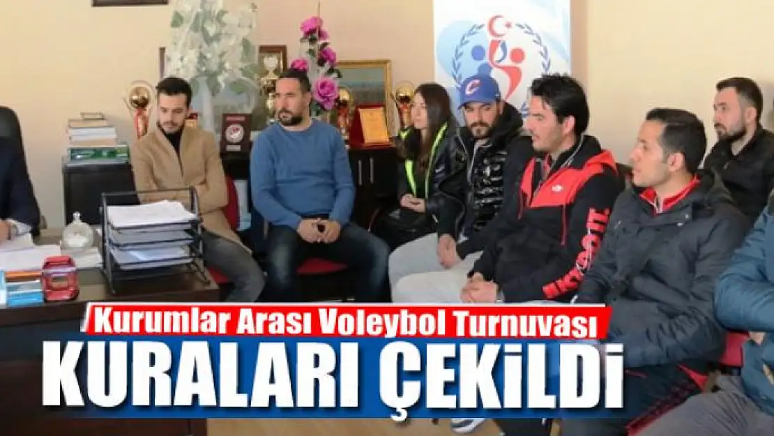 Erciş'te 'Kurumlar Arası Voleybol Turnuvası' kuraları çekildi