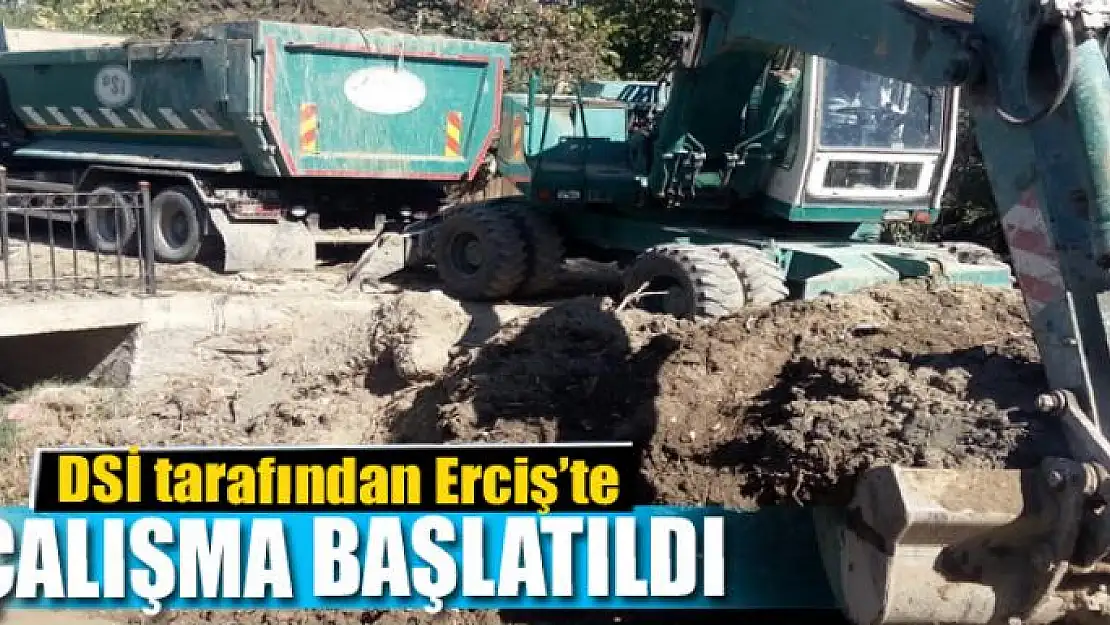 DSİ tarafından Erciş'te hummalı bir çalışma başlatıldı