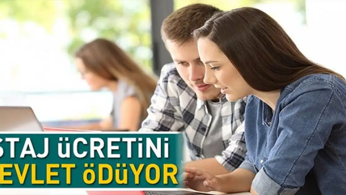 Staj ücretini devlet ödüyor 