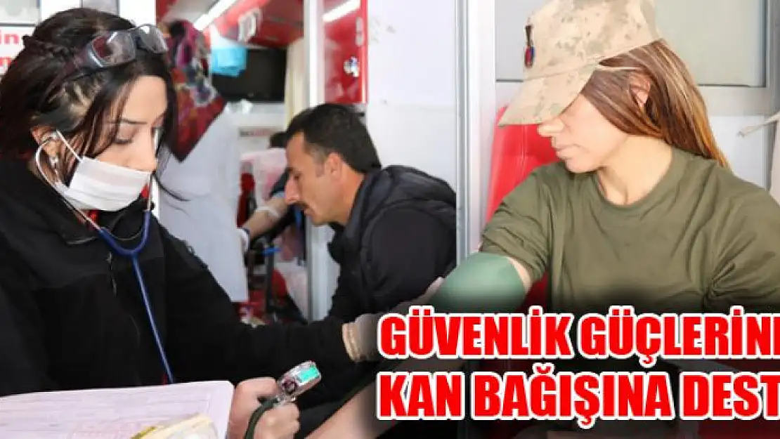 Güvenlik güçlerinden kan bağışı