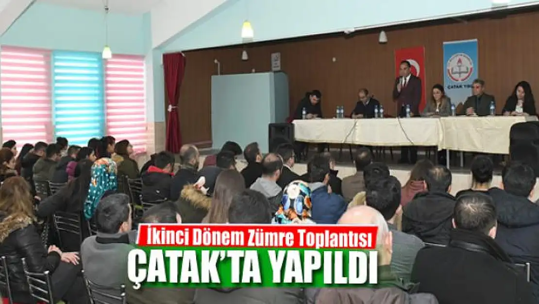 Çatak'ta 'İkinci Dönem Zümre Toplantısı' yapıldı