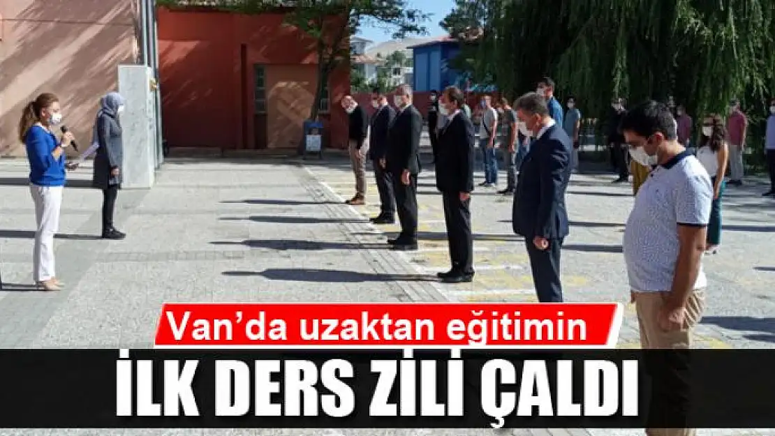 Van'da uzaktan eğitimin ilk ders zili çaldı