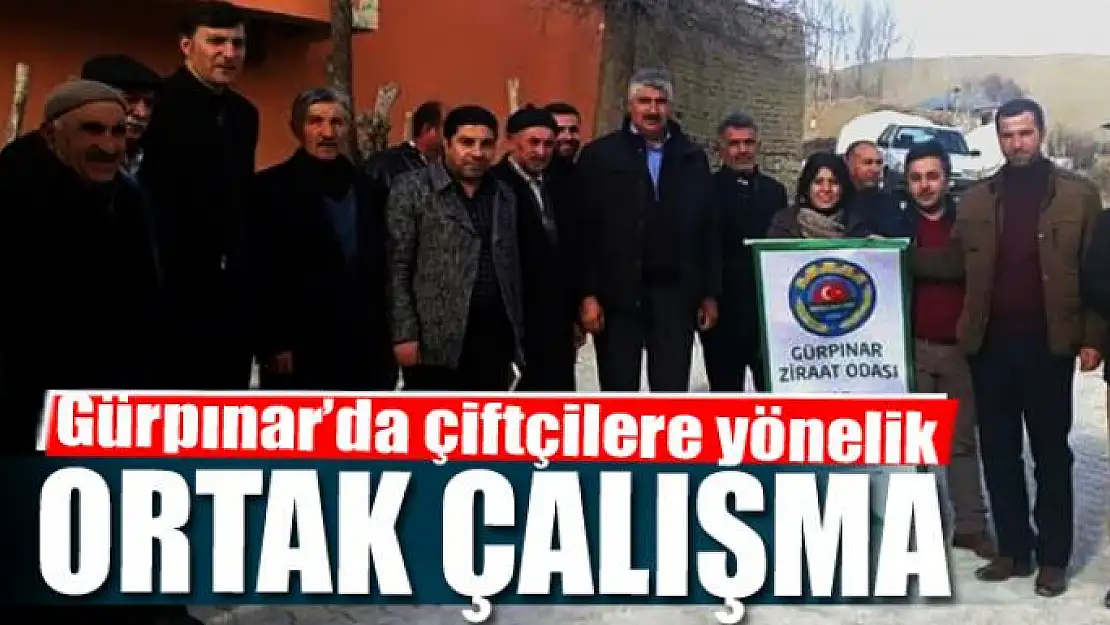 Gürpınar'da çiftçilere yönelik ortak çalışma