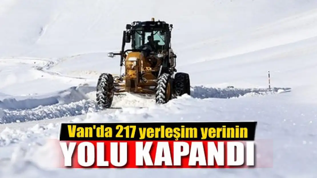 Van'da 217 yerleşim yerinin yolu kapandı