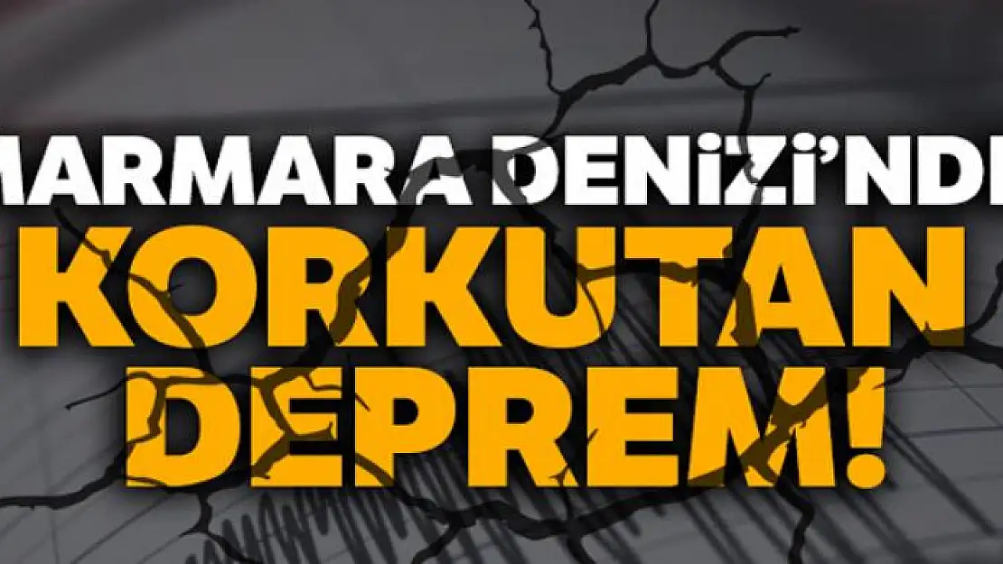 İstanbul'da deprem mi oldu? Marmara'da 4.0 büyüklüğünde deprem!