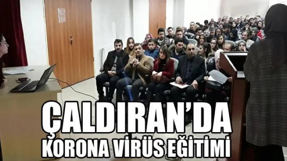 Çaldıran'da korona virüs eğitimi