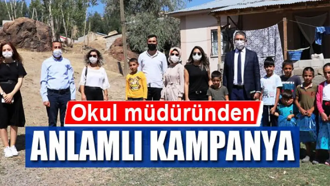 Okul müdüründen anlamlı kampanya