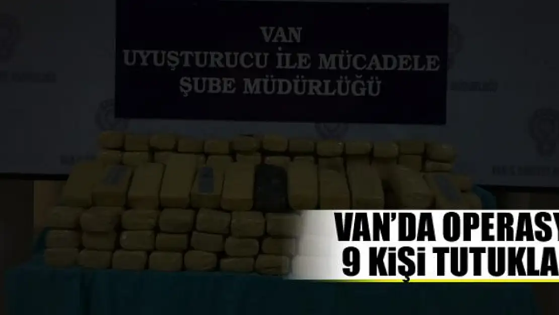 Van'da operasyon: 9 kişi tutuklandı