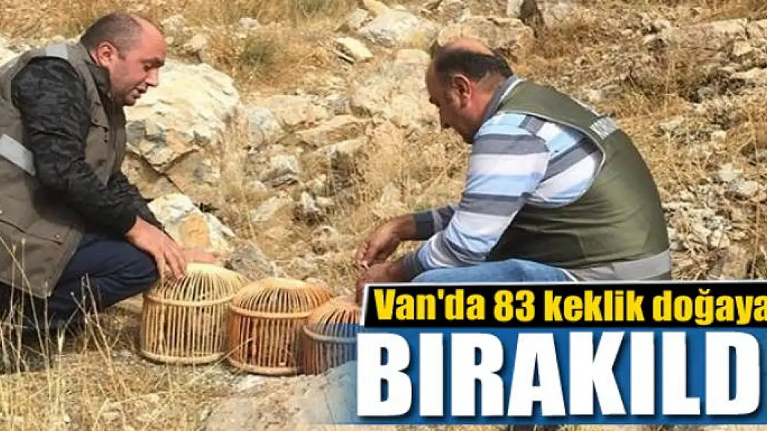 Van'da 83 keklik doğaya bırakıldı