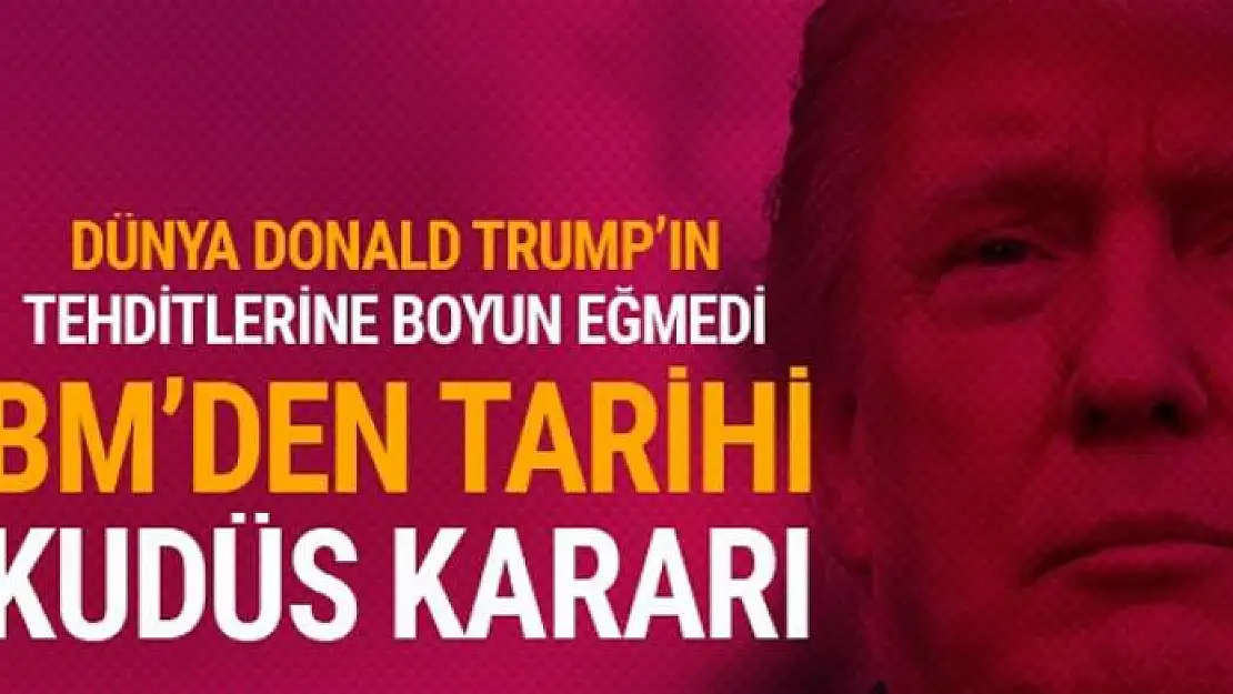 BM Genel Kurulu Kudüs tasarısını kabul etti