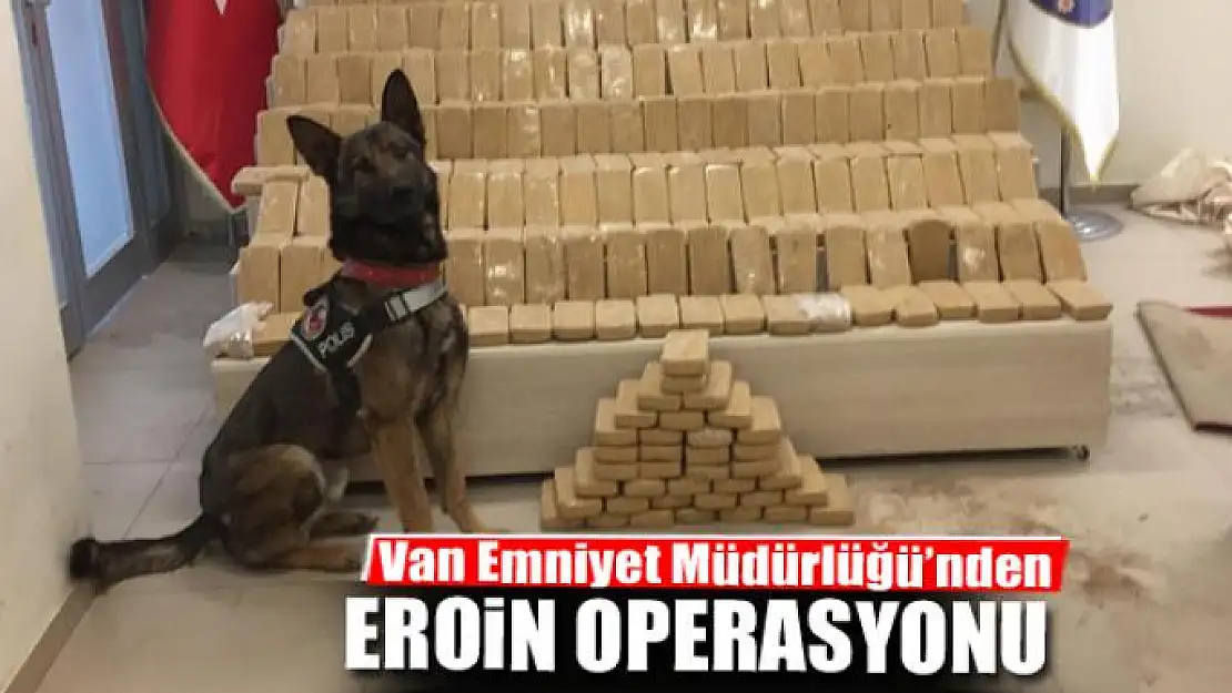 55 kilo eroin ele geçirildi