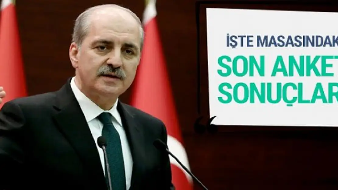 Kurtulmuş masasındaki son anket sonuçlarını açıkladı