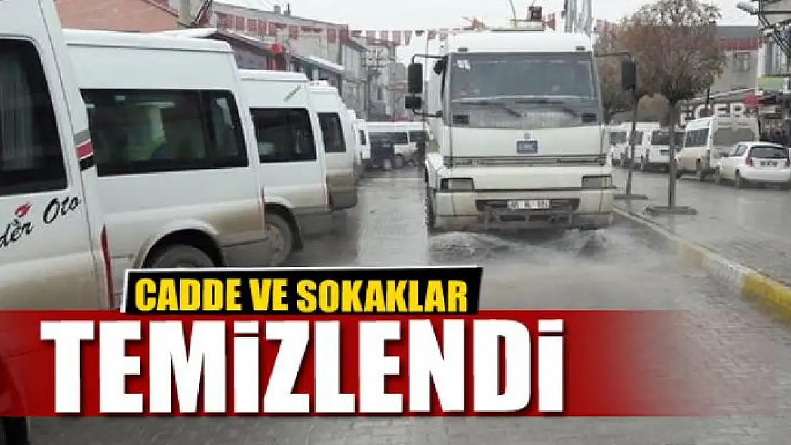 Cadde ve sokaklar temizlendi