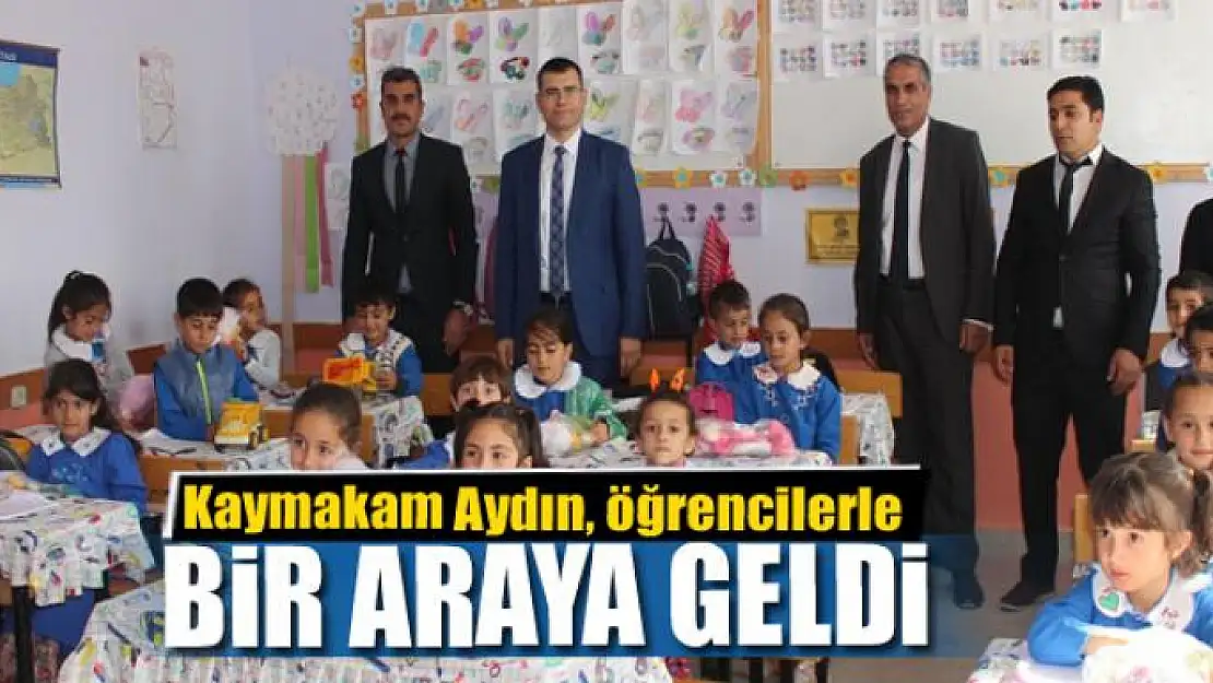 Kaymakam Aydın, öğrencilerle bir araya geldi