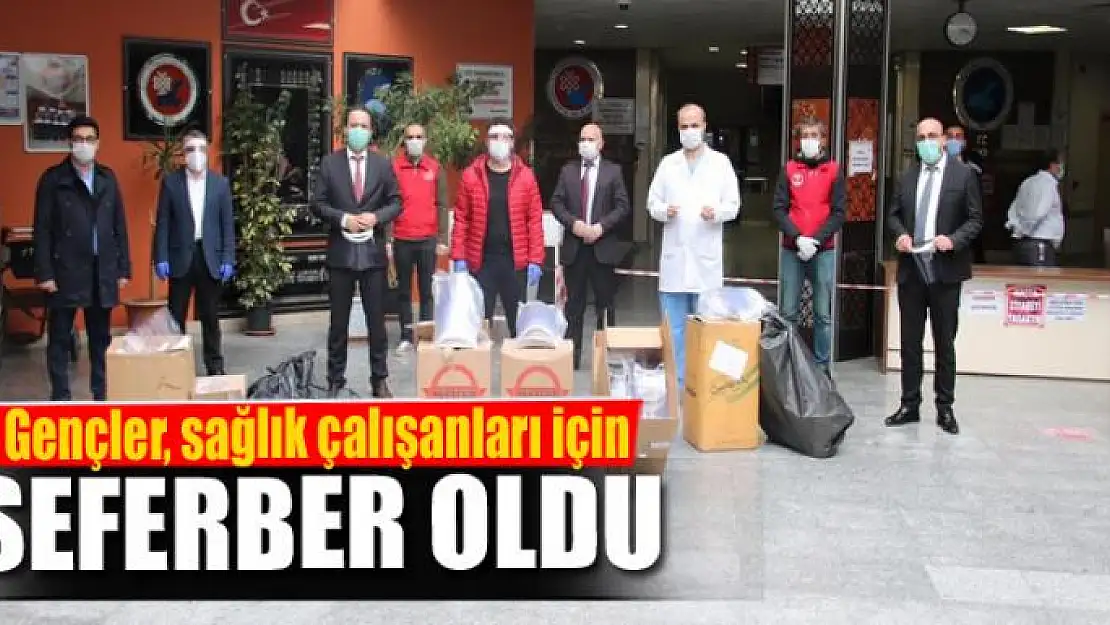 Gençler, sağlık çalışanları için seferber oldu