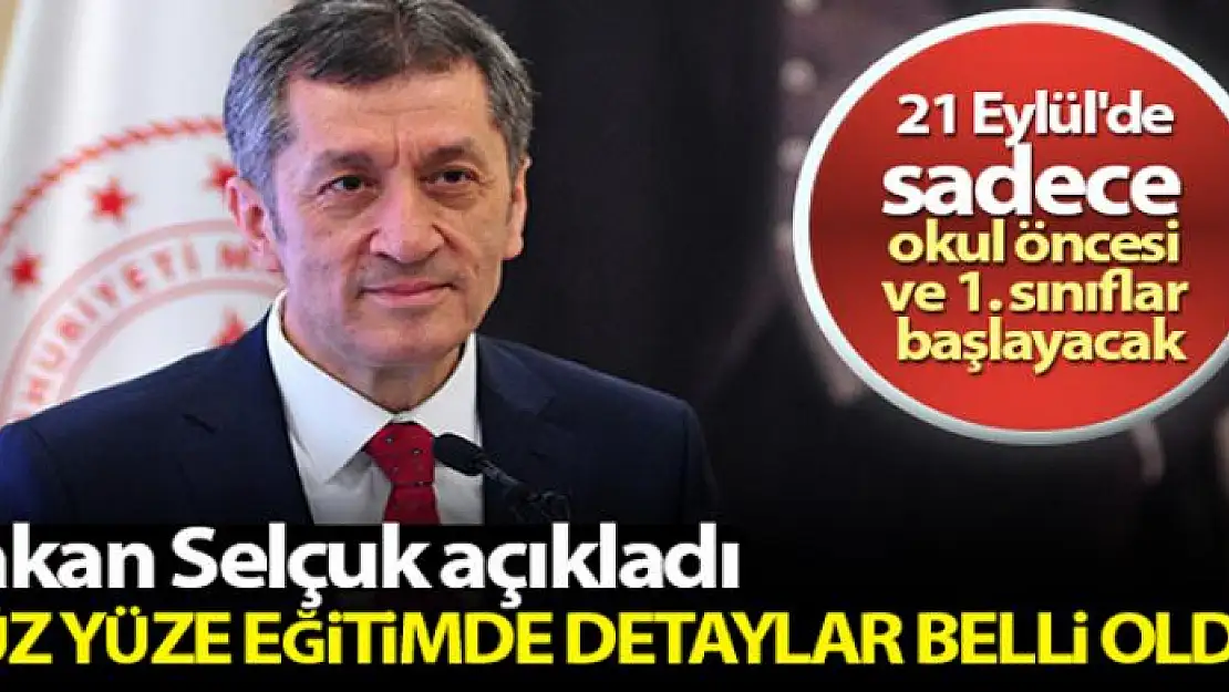 Milli Eğitim Bakanı Selçuk'tan 'yüz yüze eğitim' açıklaması