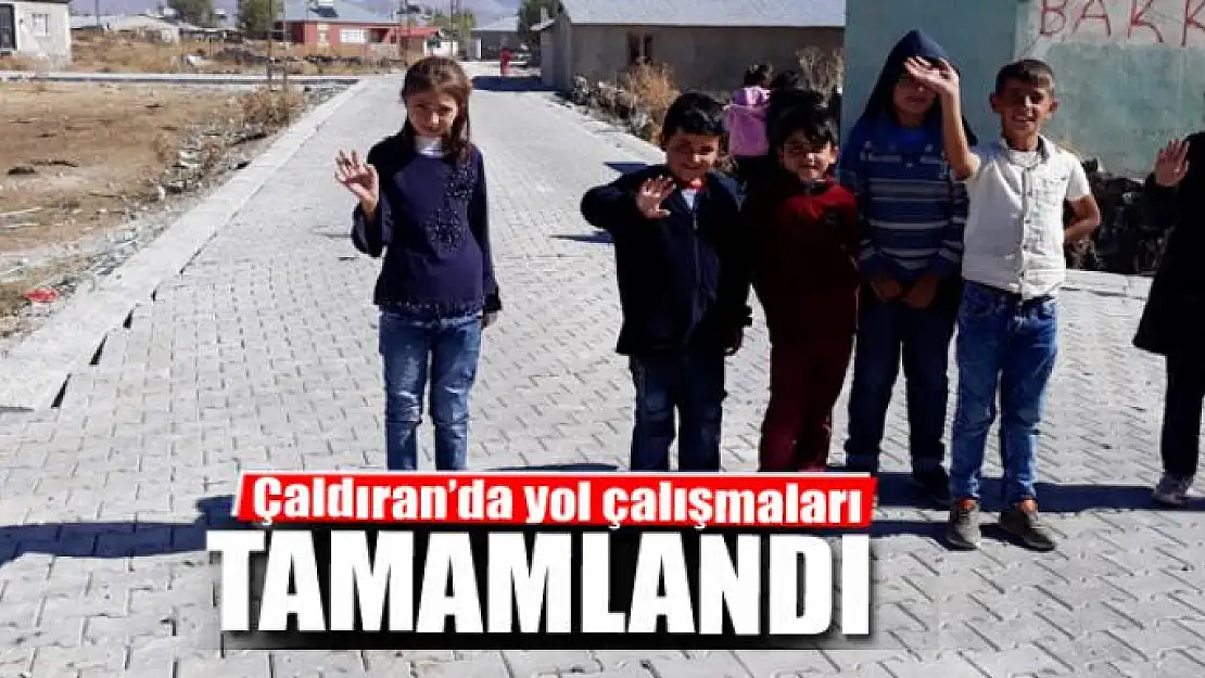 Çaldıran'da yol çalışmaları tamamlandı