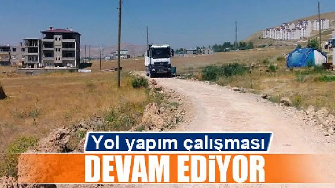 Edremit Belediyesinden yol yapım çalışması