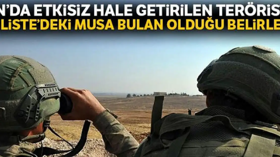 Van'da etkisiz hale getirilen teröristin Gri Liste'deki Musa Bulan olduğu belirlendi