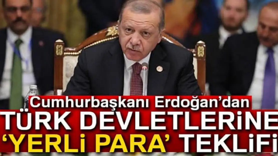 Erdoğan'dan Türk devletlerine 'yerli para' teklifi