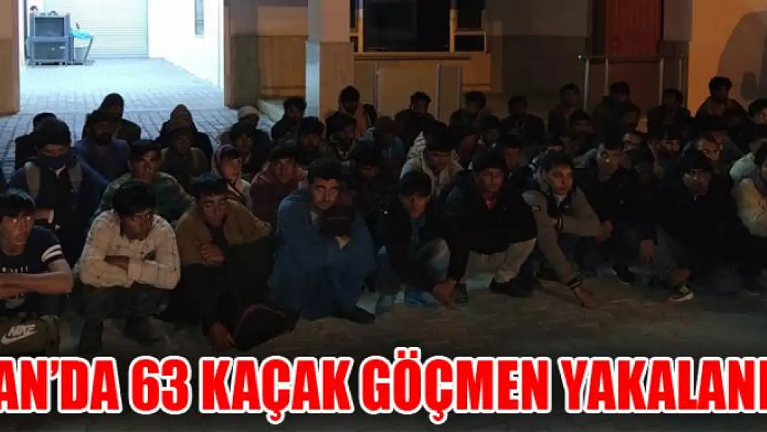 Van'da 63 kaçak göçmen yakalandı