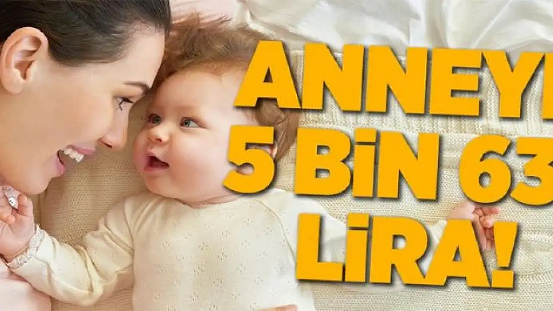 Anneye 5 bin 631 TL destek 