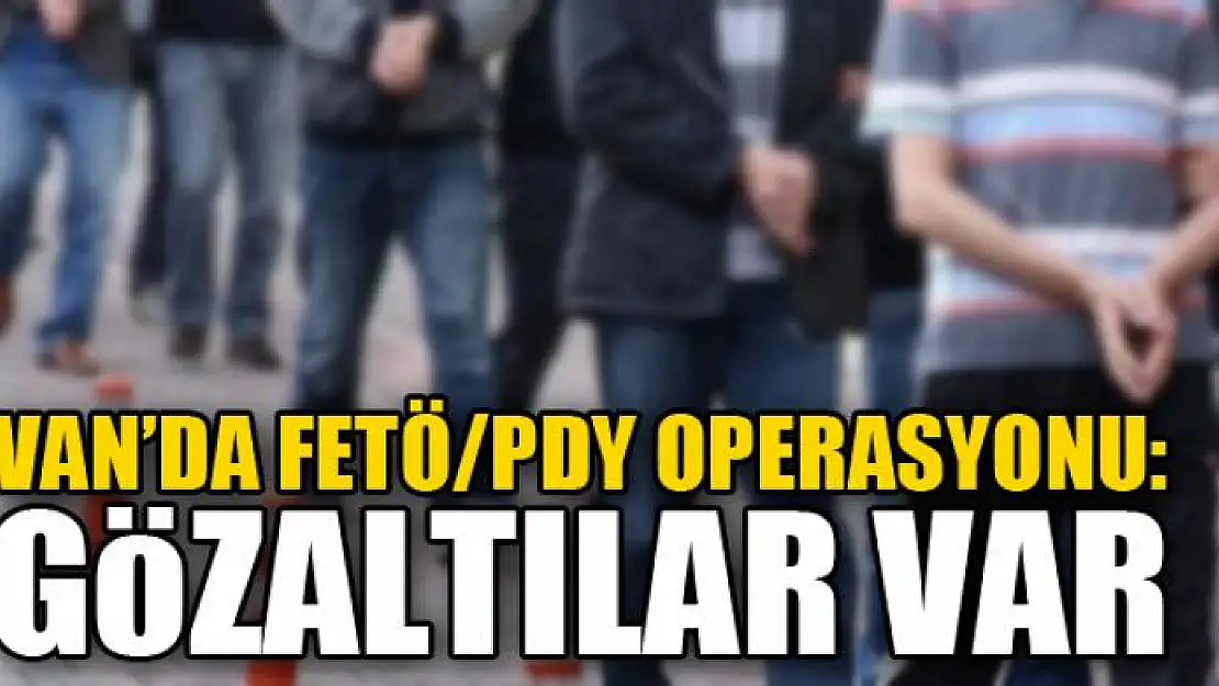 Van'da FETÖ/PDY operasyonu: 10 gözaltı