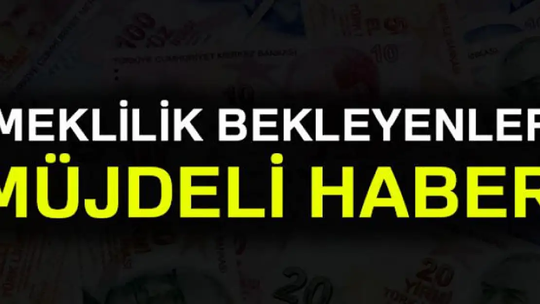 Emeklilik bekleyenlere müjde