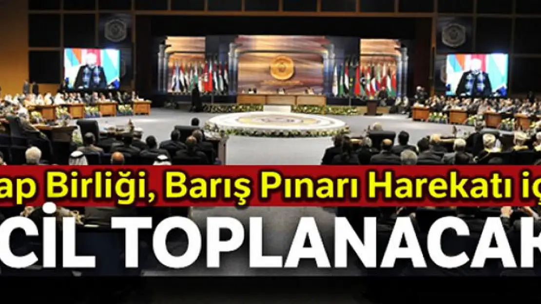 Arap Birliği, Barış Pınarı Harekatı için acil olarak toplanacak