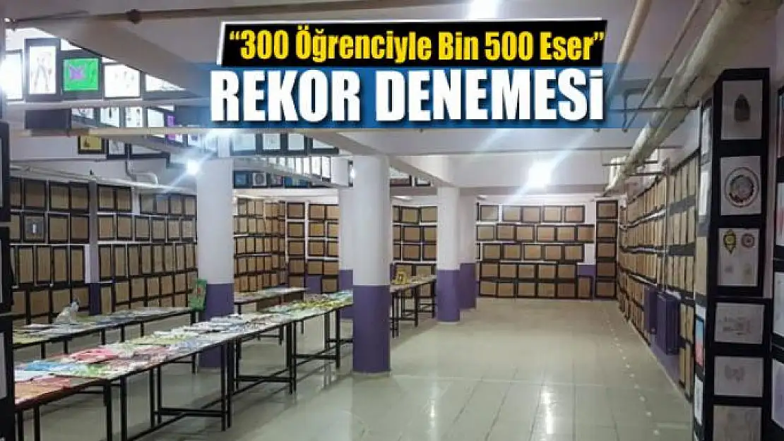 Van'da '300 Öğrenciyle Bin 500 Eser' rekor denemesi 