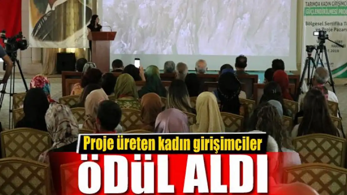 Proje üreten kadın girişimciler ödül aldı