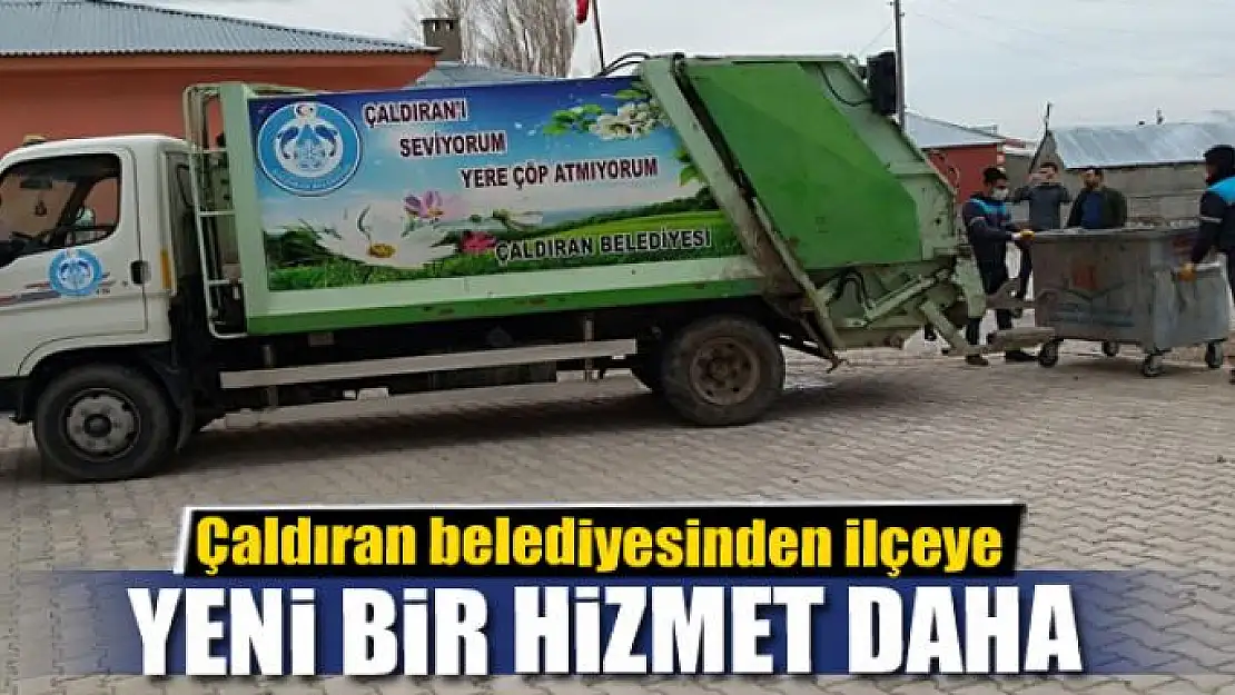 Çaldıran belediyesinden ilçeye yeni bir hizmet daha 