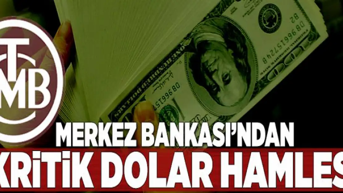 Merkez Bankası'ndan kritik dolar hamlesi  