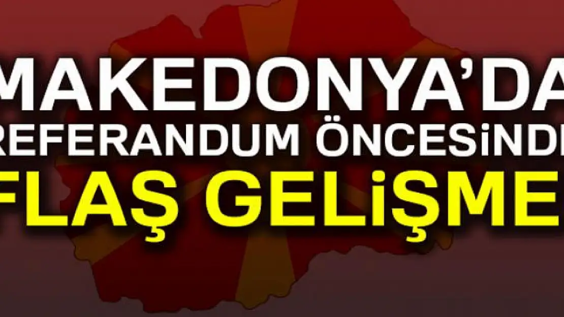 Makedonya'daki referanduma karşı kriz karargahı kuruldu