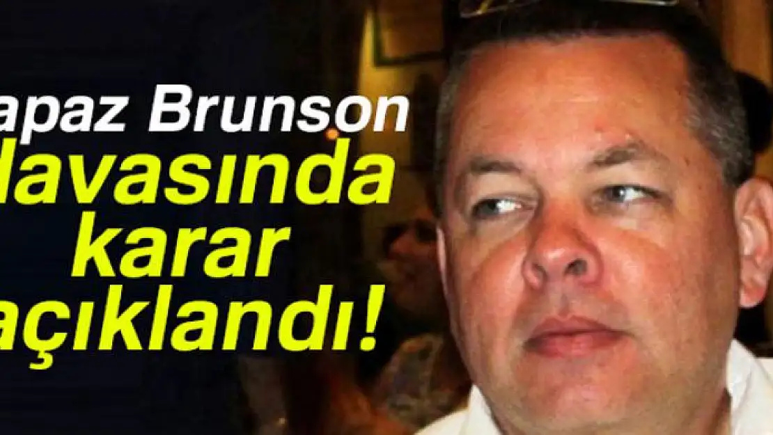 Rahip Brunson'a tahliye