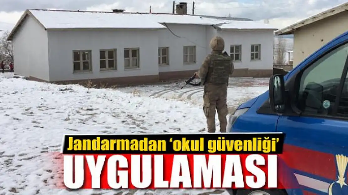 Jandarmadan 'okul güvenliği' uygulaması