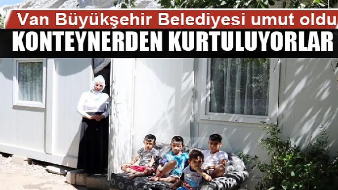 Zeytin ailesi konteynerden kurtuluyor