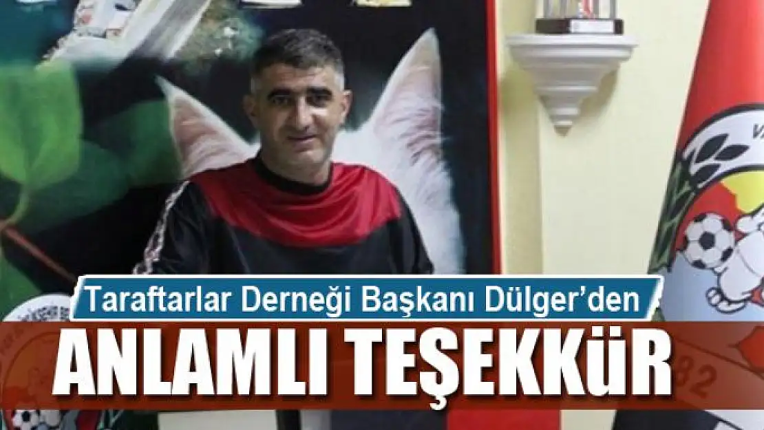 Başkan Dülger'den teşekkür Mesajı