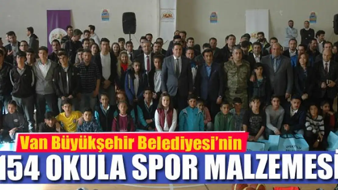 İpekyolu Belediyesinden 154 okula spor malzemesi 