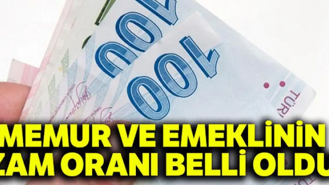 Memur ve emeklinin zam oranı belli oldu  