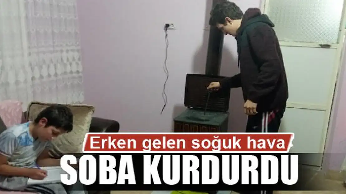 Erken gelen soğuk hava soba kurdurdu