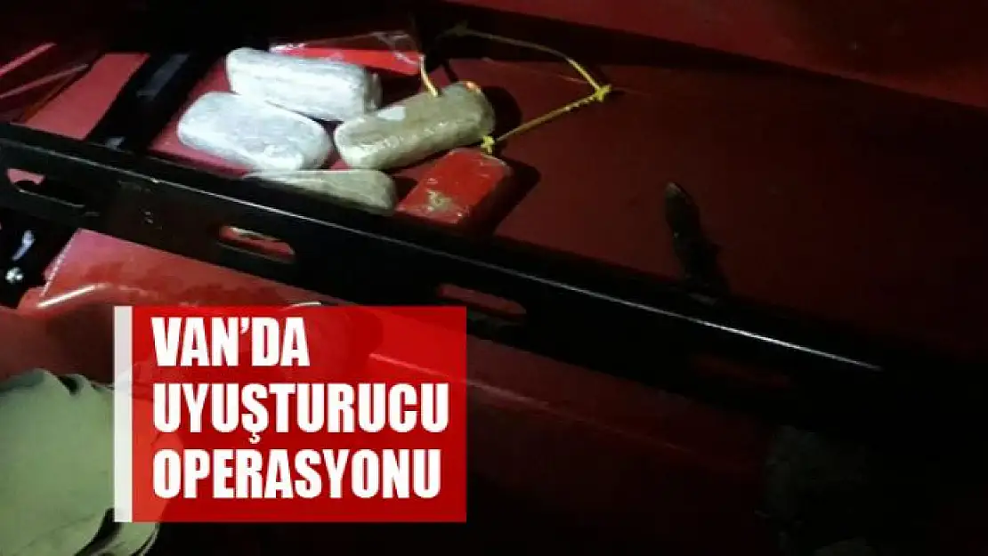 Van'da uyuşturucu operasyonu