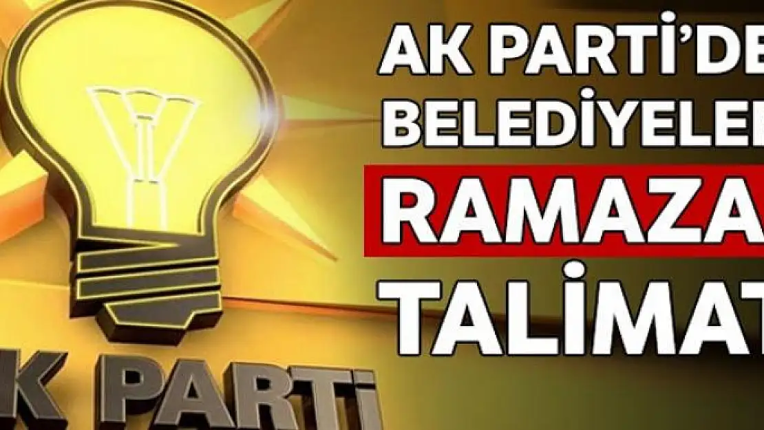 AK Parti'den belediyelere: Ramazandan önce yardımları ulaştırın