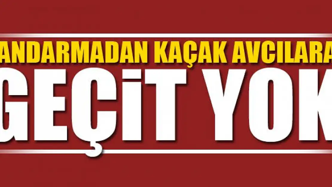 Jandarmadan kaçak avcılara geçit yok 