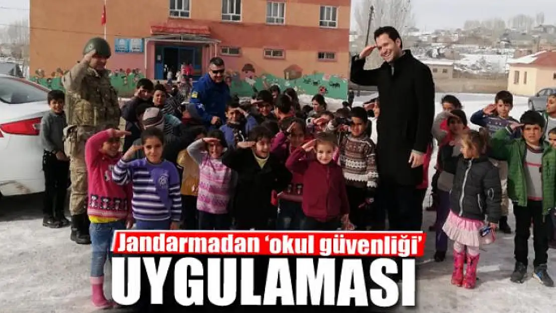 Jandarmadan 'okul güvenliği' uygulaması