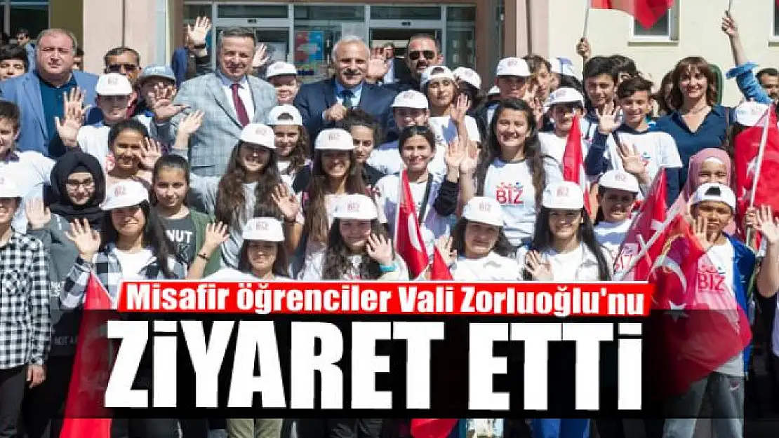 Misafir öğrenciler Vali Zorluoğlu'nu ziyaret etti